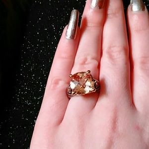 Park Lane Orange Ring with band details